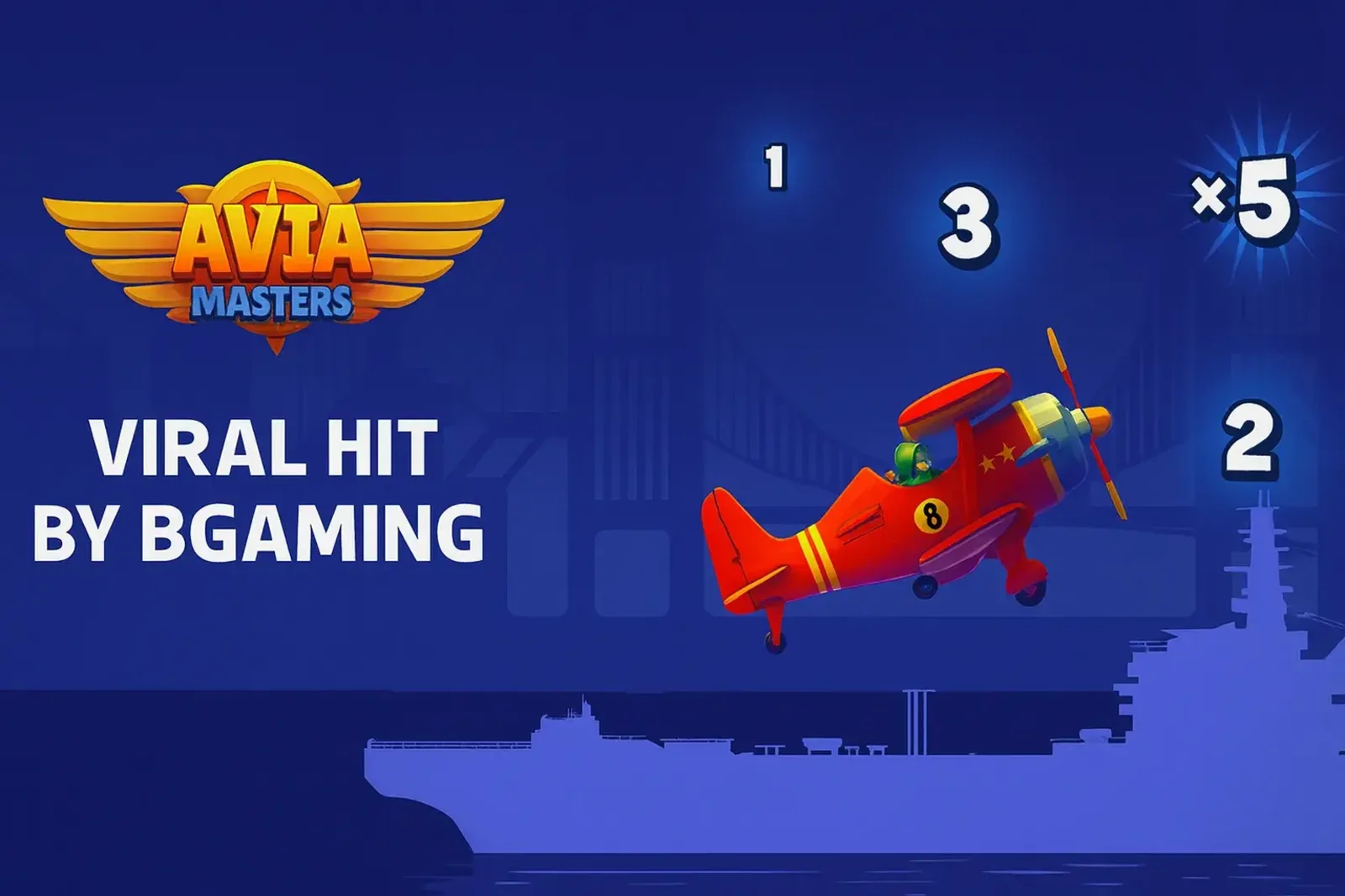 Aviamasters viral hit by BGaming with red airplane and multipliers